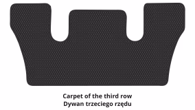 Interior mats for the Dodge Durango (WK2) 2014-… III generation US Crossover restyling 6-seater - Фото 3