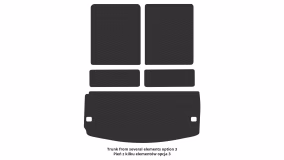 Interior mats for the Dodge Durango (WK2) 2014-… III generation US Crossover restyling 6-seater - Фото 6