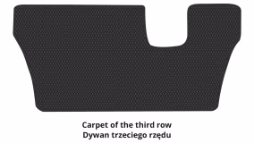 Interior mats for the Dodge Durango (WK2) 2014-… III generation US Crossover restyling 7-seater - Фото 3