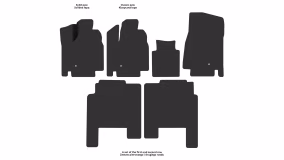 Dywaniki podłogowe do Dodge Grand Caravan 2010-2020 V generacja EU Minivan po restylingu 7-miejscowy - Фото 2