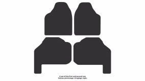 Interior mats for the Dodge Ram Van 1994-2003 III generation US VAN - Фото 2