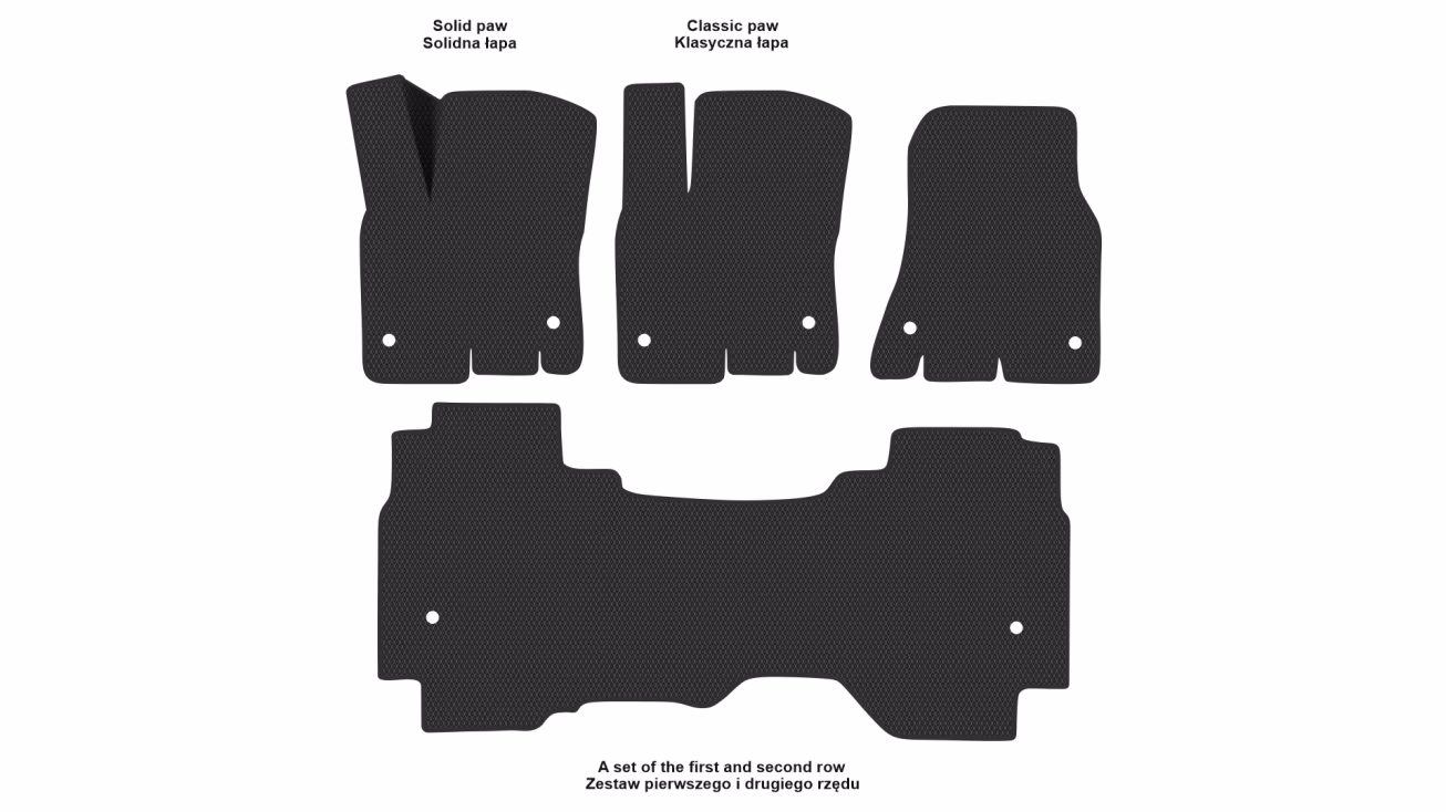 Interior mats for the Dodge Ram 1500 (DT) 2019-… V generation US Pickup - Фото 2