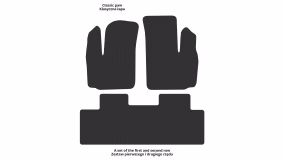 Dywaniki podłogowe do Fiat Doblo Maxi 2000-2010 I generacja EU Minivan - Фото 2