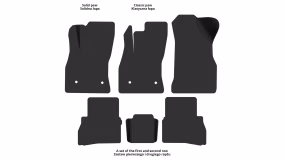 Interior mats for the Fiat Doblo Maxi (263) 2014-2022 II generation EU Minivan restyling - Фото 2