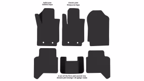 Dywaniki podłogowe do Ford Ranger (T6) 2015-2022 III generacja US Pickup po restylingu 4-drzwiowy - Фото 2