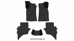 Коврики в салон Ford Ranger 2006-2011 II поколение EU Pickup 4-х дверная Double Cab - Фото 2