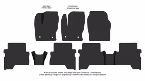 Коврики в салон Ford Kuga 2012-2016 II поколение EU Crossover до рестайлинг - Фото 2