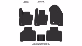 Dywaniki podłogowe do Ford S-Max 2015-2023 II generacja EU Minivan 5-miejscowy - Фото 2