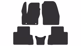 Коврики в салон Ford Grand C-MAX 2010-2019 II поколение EU Minivan 7-ми местная - Фото 2