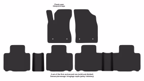 Interior mats for the Geely Emgrand X7 2011-2019 I generation CN Crossover - Фото 2