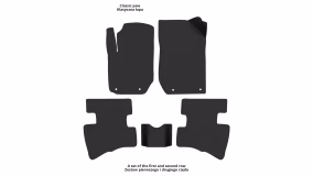 Interior mats for the Geely LC Cross (GX2, Panda Cross) 2008-2016 I generation CN Hatchback - Фото 2