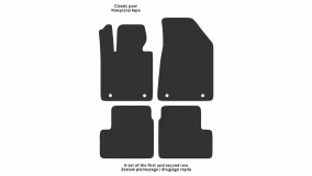 Interior mats for the Geely Emgrand GS 2016-2021 I generation CN Crossover - Фото 2