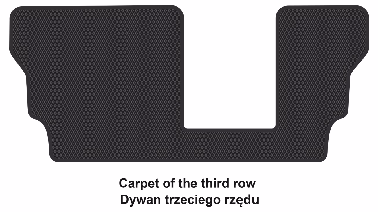 Interior mats for the GMC Acadia 2016-2023 II generation US Crossover 7-seater - Фото 3