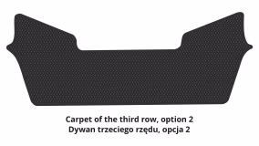 Dywaniki podłogowe do Honda Pilot 2015-2018 III generacja US Crossover przed restylingiem 8-miejscowy - Фото 4
