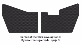 Dywaniki podłogowe do Honda Pilot 2015-2018 III generacja US Crossover przed restylingiem 8-miejscowy - Фото 5