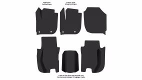 Interior mats for the Honda Fit 2013-2020 III generation US Hatchback - Фото 2