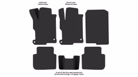 Interior mats for the Honda Accord (CR) 2012-2017 IX generation US Sedan Hybrid - Фото 2