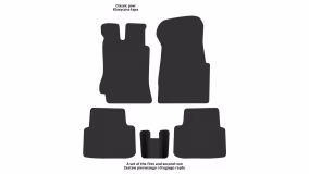 Interior mats for the Honda Civic 1991-1995 V generation EU Coupe - Фото 2
