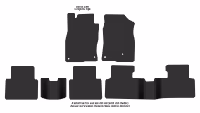 Interior mats for the Honda Civic 2015-2021 X generation Hatchback 5-door - Фото 2
