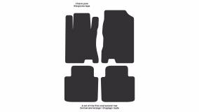 Interior mats for the Honda Crosstour 2009-2015 I generation EU Crossover - Фото 2