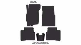 Interior mats for the Honda Civic 1995-2000 VI generation JP Hatchback 3-door - Фото 2