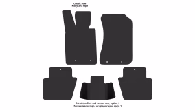 Interior mats for the Honda Legend (KB1) 2004-2012 IV generation EU Sedan - Фото 2