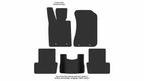 Interior mats for the Honda Legend (KB1) 2004-2012 IV generation EU Sedan - Фото 3