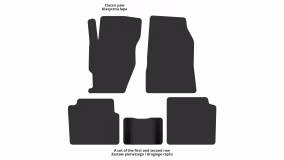 Interior mats for the Honda Accord (CH) 1997-2002 VI generation US Sedan - Фото 2