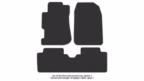 Interior mats for the Honda Civic 2000-2005 VII generation EU Sedan - Фото 2