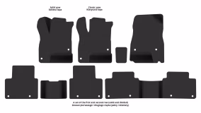 Interior mats for the Honda Clarity 2016-… II generation US Sedan Hybrid - Фото 2
