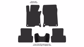 Interior mats for the Honda Accord 2008-2015 VIII generation EU Universal - Фото 2