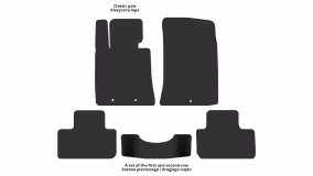 Interior mats for the Hyundai Genesis Coupe 2008-2016 I generation EU Coupe - Фото 2