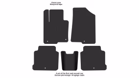 Interior mats for the Hyundai Sonata (LF) 2014-2019 VII generation US Sedan Hybrid - Фото 2