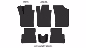 Interior mats for the Hyundai Getz 2002-2011 I generation EU Hatchback 5-door - Фото 2