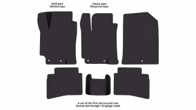 Interior mats for the Hyundai Accent (YC) 2017-2023 V generation EU Sedan - Фото 2