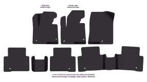 Interior mats for the Hyundai Santa Fe (DM) 2012-2018 III generation US Crossover 5-seater - Фото 2