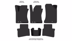 Dywaniki podłogowe do Hyundai i30 (FD) 2010-2012 I generacja EU Hatchback po restylingu 5-drzwiowy - Фото 2