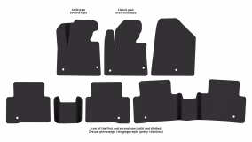 Interior mats for the Hyundai Santa Fe Sport (DM) 2012-2018 III generation US Crossover - Фото 2