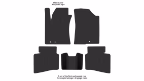 Interior mats for the Hyundai i30 (GD) 2012-2016 II generation US Universal - Фото 2