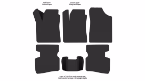 Interior mats for the Hyundai Elantra (HD) 2006-2011 IV generation KR Sedan - Фото 2