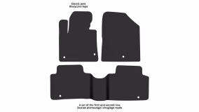 Interior mats for the Hyundai Maxcruz (NC) 2012-2018 III generation KR Crossover 7-seater - Фото 2