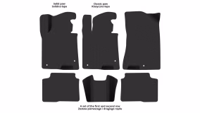 Interior mats for the Hyundai Sonata (DN8) 2019-… VIII generation US Sedan Hybrid - Фото 2