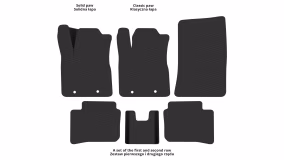 Interior mats for the Hyundai i10 (LA) 2019-… III generation EU Hatchback - Фото 2