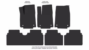 Interior mats for the Hyundai Ioniq 6 (CE) 2022-… I generation Liftback Electro - Фото 2