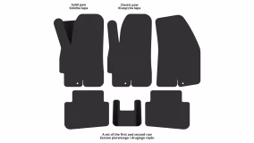 Interior mats for the Hyundai Coupe (RD) 1996-2002 I generation KR Coupe - Фото 2
