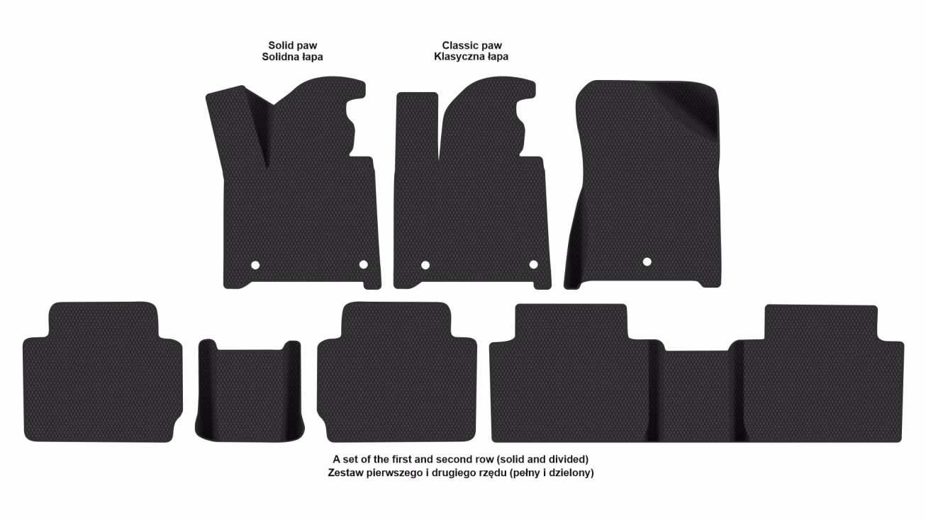 Interior mats for the Hyundai Santa Fe (MX5) 2023-… V generation EU Crossover - Фото 2