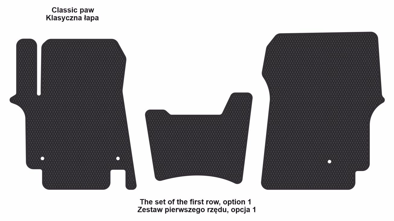 Interior mats for the Hyundai Staria Lounge 2021-… I generation EU VAN 9-seater - Фото 2
