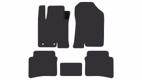 Interior mats for the Hyundai i20 (BC3) 2020-2026 III generation EU Hatchback Hybrid (MHEV) - Фото 2