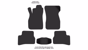 Interior mats for the Hyundai Accent (LC) 2000-2005 II generation EU Sedan - Фото 2