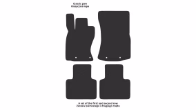 Interior mats for the Jaguar XJ (X351) 2009-2019 IV generation EU Sedan Long AWD - Фото 2